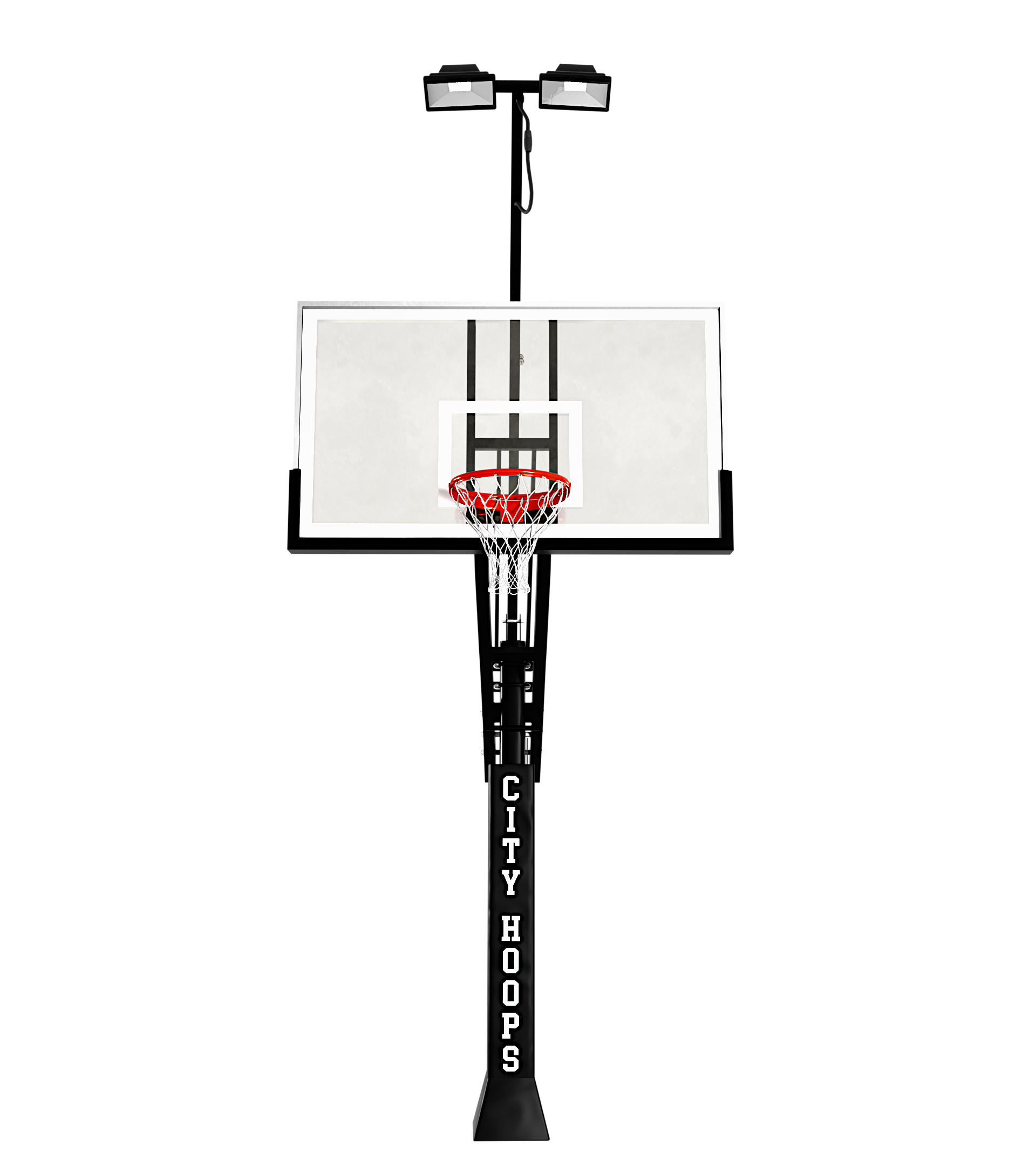 City Hoops Basketball Hoop Pole Mounted LED Light